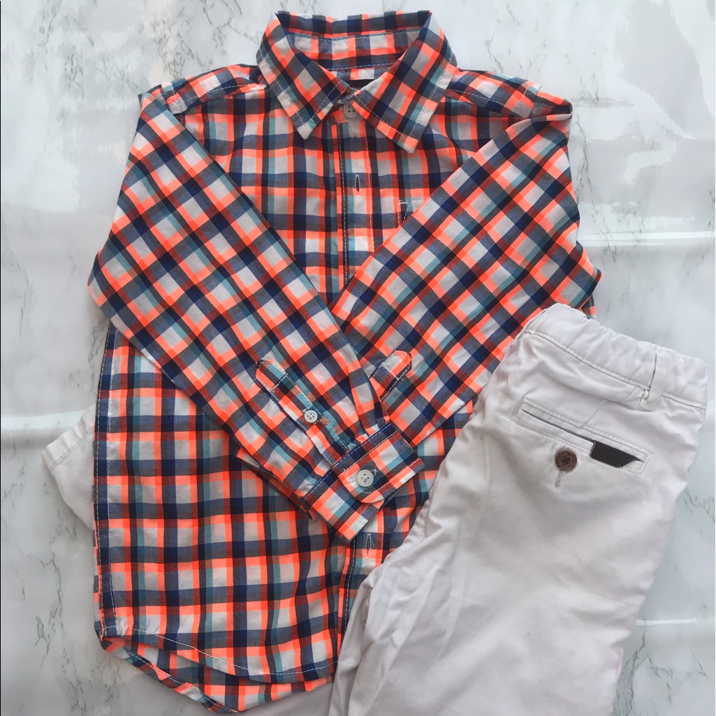 Bright Plaid Button Down
